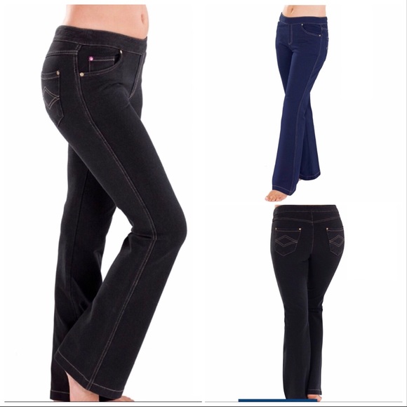 bootcut jeggings black